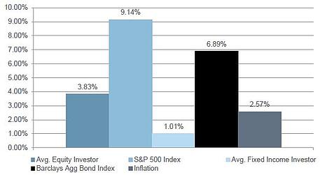Chart - Annualized Returns for the 20 Years Ended 12/31/2010