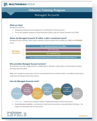 managed accounts training